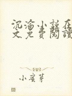 沉沦小说在线全文免费阅读