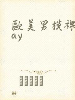 欧美男模裸体gay