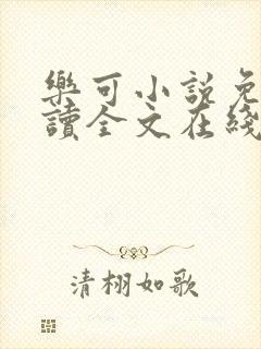 乐可小说免费阅读全文在线封面