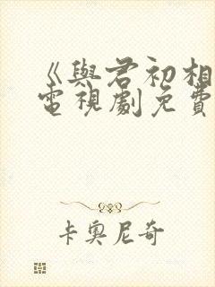 《与君初相识》电视剧免费看