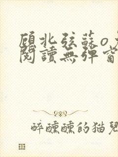 顾北弦苏o免费阅读无弹窗佟