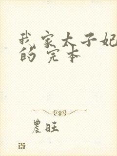 我家太子妃超凶的 完本