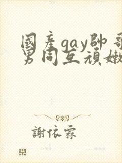 国产gay帅哥男同互顽嫩封面