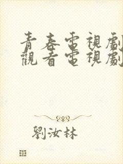 青春电视剧免费观看电视剧大全封面