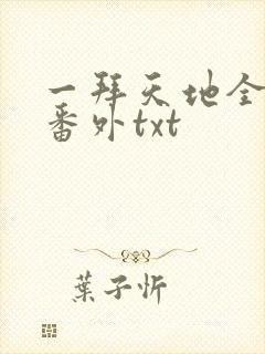 一拜天地全文加番外txt