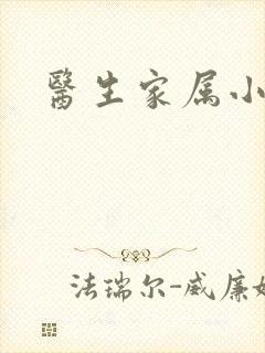 医生家属小说封面