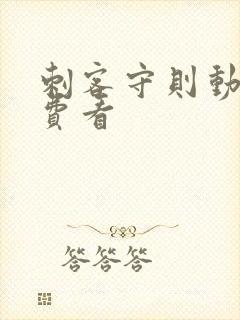 刺客守则动漫免费看