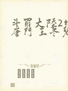 斗罗大陆2绝世唐门 王冬儿封面