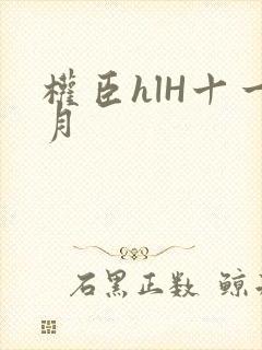 权臣hlH十一月