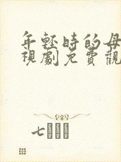 年轻时的母亲电视剧免费观看5