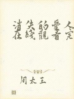 消失的爱人电影在线观看完整版免费封面