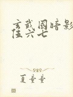 玄武国暗影刺客伍六七封面