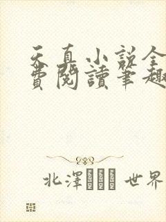 天真小说全文免费阅读笔趣阁