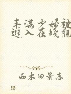 丰满少妇被猛烈进入在线观看