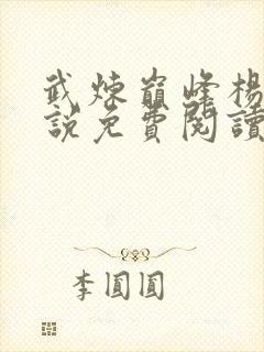 武炼巅峰杨开小说免费阅读无弹窗