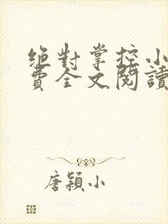 绝对掌控小说免费全文阅读笔趣阁