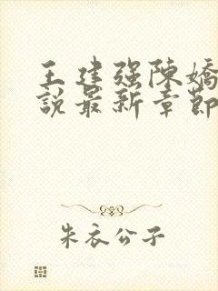 王建强陈娇娇小说最新章节