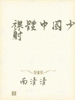 裸体中国少妇内射