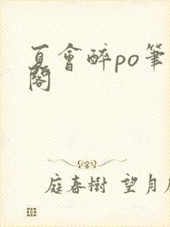 夏会醉po笔趣阁