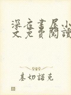 深夜书屋小说全文免费阅读无弹窗