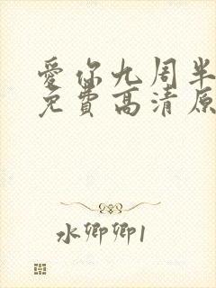 爱你九周半完整免费高清原声