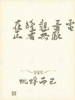 在线观看电视剧正者无敌