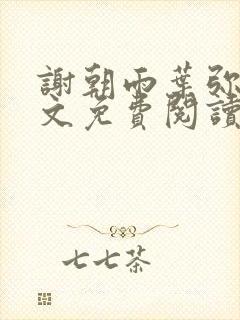 谢朝雨叶弥音全文免费阅读最新章节