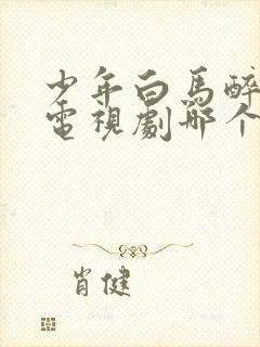 少年白马醉春风电视剧哪个平台播