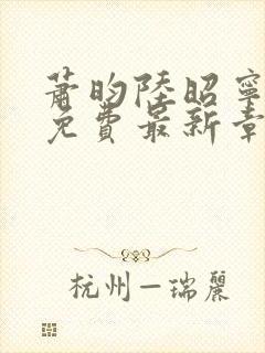 萧昀陆昭宁全文免费最新章节阅读