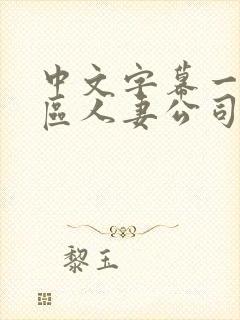 中文字幕一区二区人妻公司