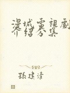 漫城电视剧剧情介绍分集