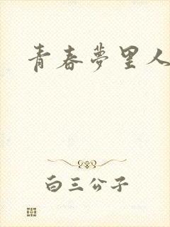 青春梦里人封面