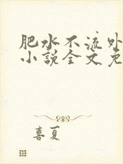 肥水不流外人田小说全文免费阅读全本免