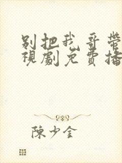 别把我哥带走电视剧免费播放观看