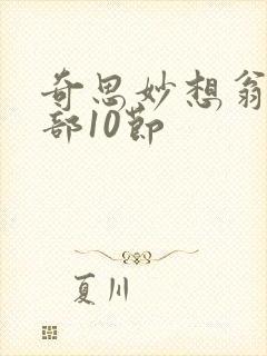 奇思妙想翁十三部10节