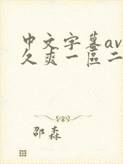 中文字幕av久久爽一区二区三区四区