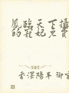 凤临天下摄政王的宠妃免费阅读