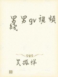 男男gv视频在线封面