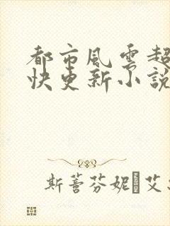 都市风云超前超快更新小说