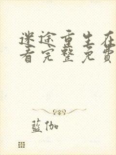 迷途重生在线观看完整免费高清