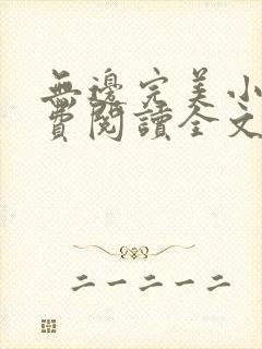 无边完美小说免费阅读全文最新章节