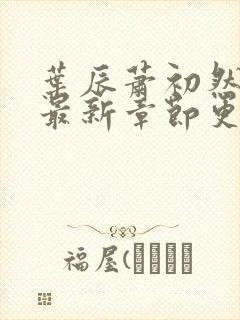 叶辰萧初然刚刚最新章节更新