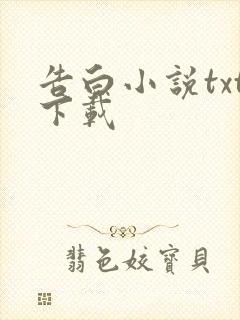 告白小说txt下载