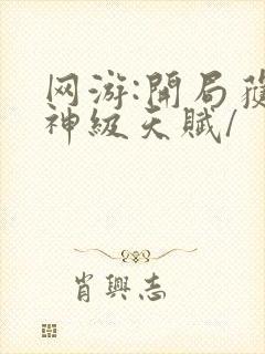 网游:开局获得神级天赋/