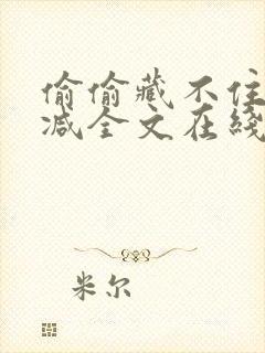 偷偷藏不住无删减全文在线阅读