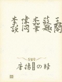 李伟杰苏玉雅小说网笔趣阁封面