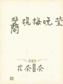 裴砚梅晚莹笔趣阁封面