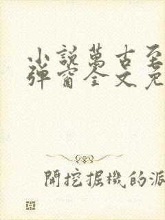 小说万古至尊无弹窗全文免费阅读