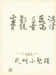 电影《巨洪》免费观看高清版