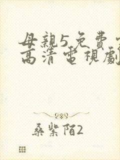 母亲5免费完整高清电视剧在线看下载封面